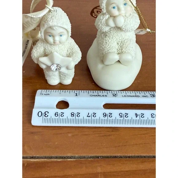 Vtg Dept 56 Snowbabies Ornaments 1986 "Angelic Wishes" 2001 Retired "Starshine" - Picture 10 of 11